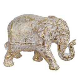 Signes Grimalt By SIGRIS - Figura Elefante Dorado de Resina | Figura de Elefante Figuras De Resina Para Jardin Figura Resina Dec