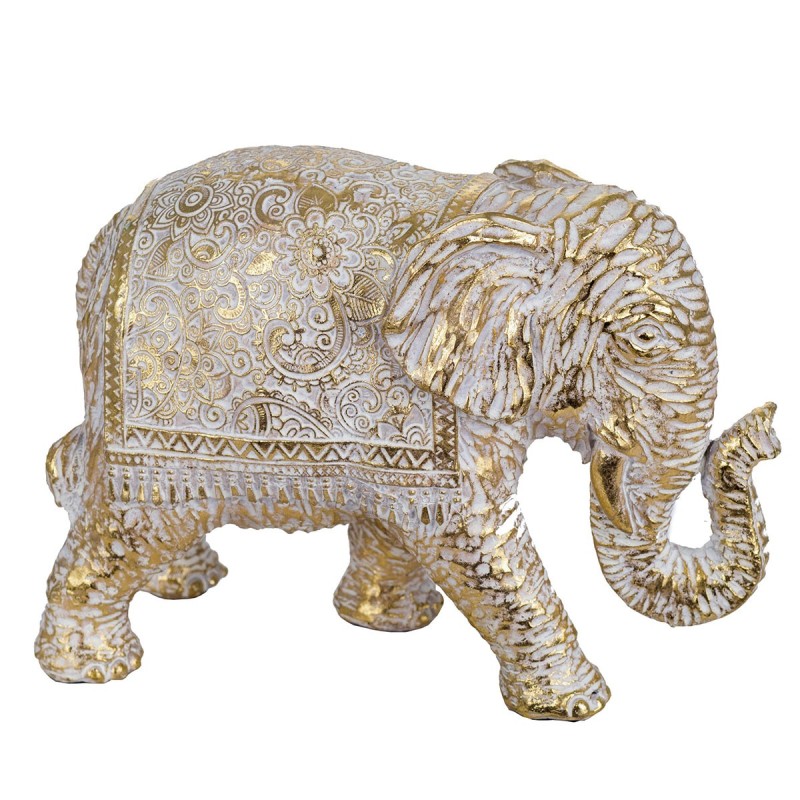 Signes Grimalt By SIGRIS - Figura Elefante Dorado de Resina | Figura de Elefante Figuras De Resina Para Jardin Figura Resina Dec