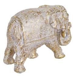 Signes Grimalt By SIGRIS - Figura Elefante Dorado de Resina | Figura de Elefante Figuras De Resina Para Jardin Figura Resina Dec