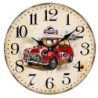 Signes Grimalt By SIGRIS - Reloj Pared Mini Rojo de Mdf | Reloj Reloj Vintage Pared Reloj Pared Vintage 34x4x34cm