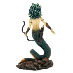 Signes Grimalt By SIGRIS - Figura Sirenita Dorado de Resina | Figura de Persona Figuras De Resina Para Jardin Figura Resina Deco