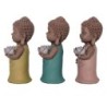 Signes Grimalt By Sigris - Figuras Decorativas | Budas Decorativos - Figuras de Budas, Pack de 3 - 17,5x7,5x7 cm