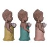 Signes Grimalt By Sigris - Figuras Decorativas | Budas Decorativos - Figuras de Budas, Pack de 3 - 17,5x7,5x7 cm