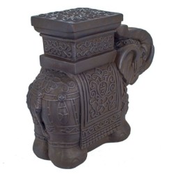 Signes Grimalt By SIGRIS - Figura Elefante Negro de Resina | Figura de Elefante Figuras De Resina Para Jardin Figura Resina Deco