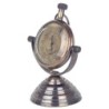 ORIGEN Home Decor - Reloj de mesa   Decoracion | Relojes Sobremesa Plateado - 10x5x7 cm