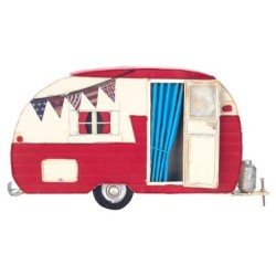 Signes Grimalt  By Sigris - Figura Caravana  Regalo | Vehiculos Rojo - 20x5x38 cm