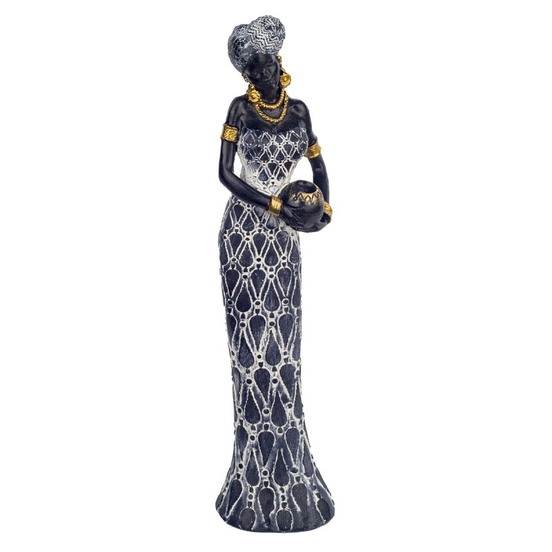 Signes Grimalt  By Sigris - Figura Mujer Africana  Figuras | Africanas Y Elefantes Marrón - 33x6x7 cm