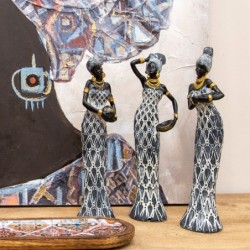 Signes Grimalt  By Sigris - Figura Mujer Africana  Figuras | Africanas Y Elefantes Marrón - 33x6x7 cm