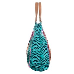 Isla Bonita By Sigris - Bolso de mujer grande con cremallera | Ideal para ir a la playa o de compras - 100% de