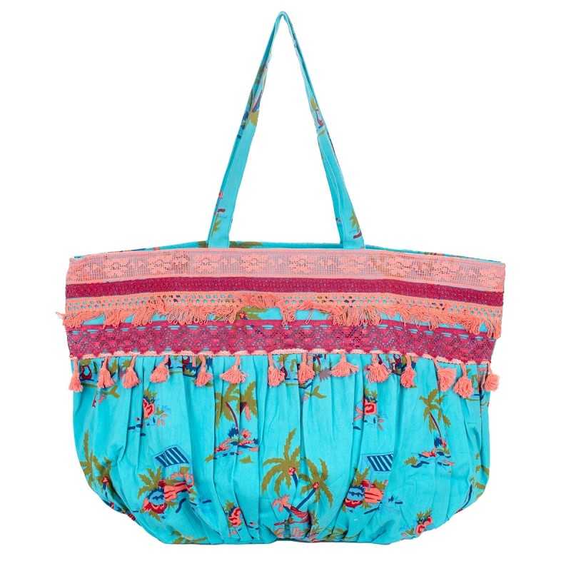 Isla Bonita By Sigris - Bolso de mujer grande con mangos de tela | Ideal para ir a la playa o de compras - 100%