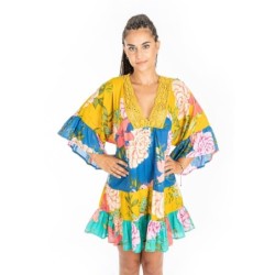 Isla Bonita by SIGRIS - Vestidos | Vestido Corto para el Verano con Diseño Bohemio - Vestido Playero de Mujer