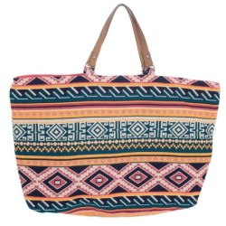 Isla Bonita By Sigris - Bolso grande para mujer con manijas y cremallera | Ideal para la playa - 100% Algodón