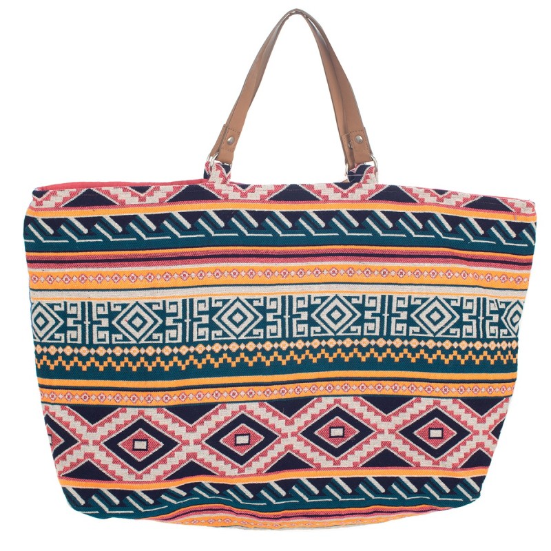 Isla Bonita By Sigris - Bolso grande para mujer con manijas y cremallera | Ideal para la playa - 100% Algodón