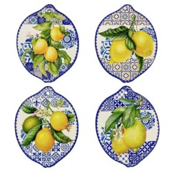 Signes Grimalt  By Sigris - Salvamantel Limones Pack 4 Unidades Cocina | Salvamanteles Amarillo - 0x18x23 cm