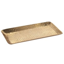 ORIGEN Home Decor - Bandejas decorativas Pack 3 Unidades Decoracion | Bandejas Dorado - 2x15x42 cm