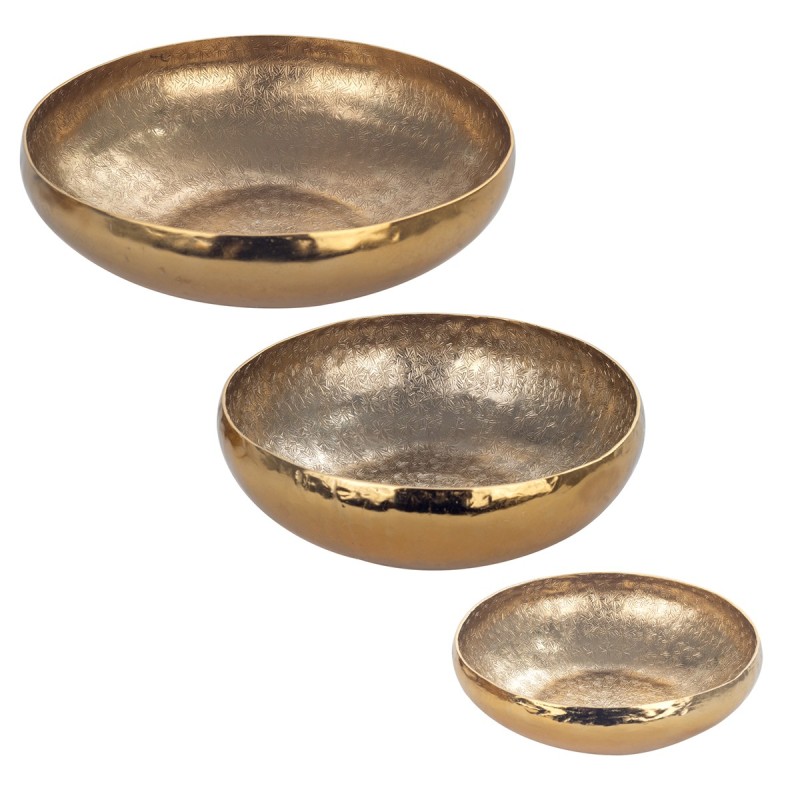 Signes Grimalt  By Sigris - Bowl Cocina Pack 3 Unidades Decoracion | Bandejas Dorado