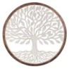 ORIGEN Home Decor - Adorno Árbol Vida  Adorno Pared | Placas De Madera Blanco - 96x4x96 cm