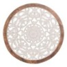 ORIGEN Home Decor - Adorno Mosaico  Adorno Pared | Placas De Madera Blanco - 64x4x64 cm