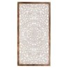 ORIGEN Home Decor - Adorno Mosaico  Adorno Pared | Placas De Madera Blanco - 63x3x123 cm