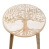 ORIGEN Home Decor - Mesa Rústica Árbol Vida  Muebles | Mueble Auxiliar Marrón - 47x39x39 cm