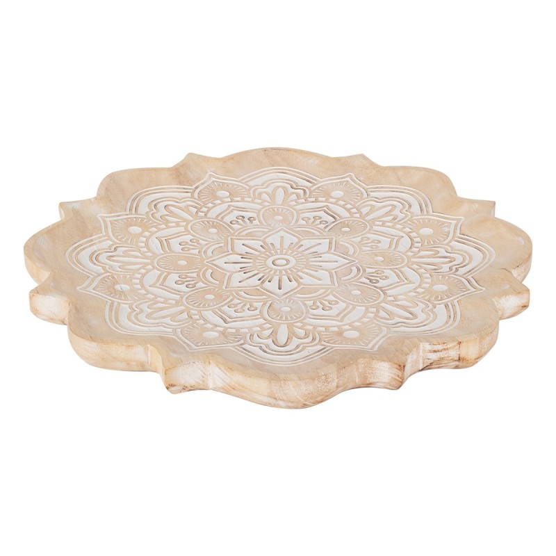 ORIGEN Home Decor - Plato mandala vaciabolsillos  Decoracion | Bandejas Marrón - 3x40x40 cm