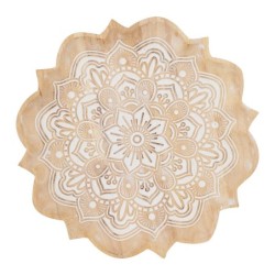 ORIGEN Home Decor - Plato mandala vaciabolsillos  Decoracion | Bandejas Marrón - 3x40x40 cm