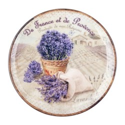 ORIGEN Home Decor - Plato redondo lavanda  Cocina | Cajas Y Bandejas Lila - 2x22x22 cm