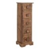 Signes Grimalt  By Sigris - Cajonero robusto 5 Cajones  Muebles | Mueble Auxiliar Marrón - 76x20x24 cm