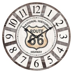 Signes Grimalt  By Sigris - Reloj Pared Route 66  Adorno Pared | Relojes Gris - 34x4x34 cm