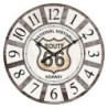 Signes Grimalt  By Sigris - Reloj Pared Route 66  Adorno Pared | Relojes Gris - 34x4x34 cm