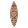 Signes Grimalt  By Sigris - Reloj Pared Tabla Surf  Adorno Pared | Relojes Marrón - 70x4x20 cm