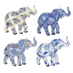 Signes Grimalt  By Sigris - Figura Elefante Pack 4 Unidades Figuras | Africanas Y Elefantes Azul - 9x4x9 cm