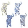 Signes Grimalt  By Sigris - Figura Elefante Pack 4 Unidades Figuras | Africanas Y Elefantes Azul - 9x4x9 cm