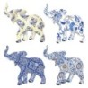 Signes Grimalt  By Sigris - Figura Elefante Pack 4 Unidades Figuras | Africanas Y Elefantes Azul - 9x4x9 cm