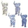 Signes Grimalt  By Sigris - Figura Elefante Pack 4 Unidades Figuras | Africanas Y Elefantes Azul - 11x6x12 cm