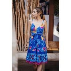 Isla Bonita by SIGRIS - Vestidos | Vestido Corto para el Verano con Diseño Bohemio - Vestido Playero de Mujer