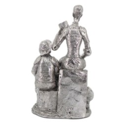 Signes Grimalt  By Sigris - Figura Don Quijote  Figuras | Varios Plateado - 31x16x17 cm