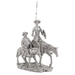 Signes Grimalt  By Sigris - Figura Don Quijote  Figuras | Varios Plateado - 31x15x30 cm