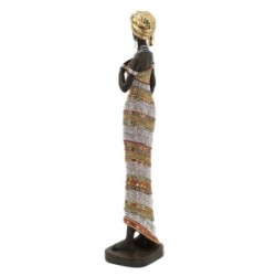 Signes Grimalt  By Sigris - Figura Mujer Africana  Figuras | Africanas Y Elefantes Dorado - 43x8x10 cm