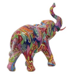 Signes Grimalt  By Sigris - Figura Elefante  Figuras | Animales Multicolor - 19x8x22 cm