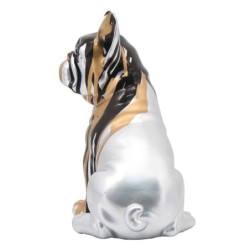 Signes Grimalt  By Sigris - Figura Perro Bulldog Frances  Figuras | Animales Plateado - 20x11x15 cm