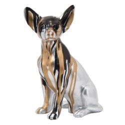 Signes Grimalt  By Sigris - Figura Perro Chiuaua  Figuras | Animales Plateado - 25x11x16 cm