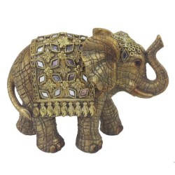 Signes Grimalt  By Sigris - Figura Elefante  Figuras | Africanas Y Elefantes Dorado - 10x9x9 cm