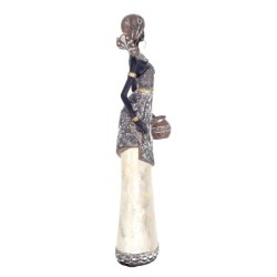 Signes Grimalt  By Sigris - Figura Mujer Africana  Figuras | Africanas Y Elefantes Gris - 32x6x8 cm