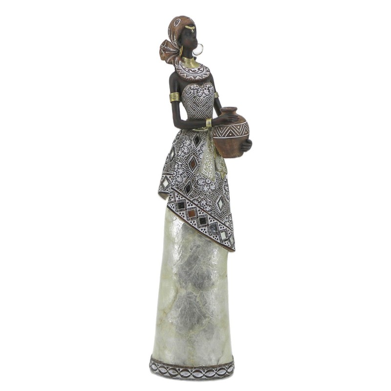 Signes Grimalt  By Sigris - Figura Africana  Figuras | Africanas Y Elefantes Marrón - 20x7x11 cm