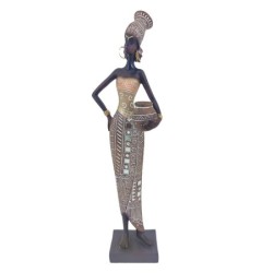 Signes Grimalt  By Sigris - Figura Africana  Figuras | Africanas Y Elefantes Marrón - 19x5x5 cm