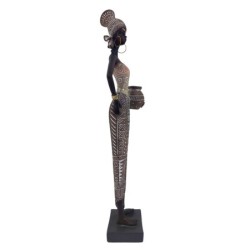 Signes Grimalt  By Sigris - Figura Africana  Figuras | Africanas Y Elefantes Marrón - 19x5x5 cm