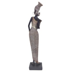 Signes Grimalt  By Sigris - Figura Africana  Figuras | Africanas Y Elefantes Marrón - 40x6x10 cm