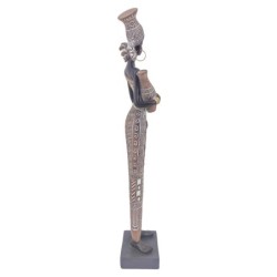 Signes Grimalt  By Sigris - Figura Africana  Figuras | Africanas Y Elefantes Marrón - 40x6x10 cm