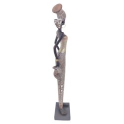 Signes Grimalt  By Sigris - Figura Africana  Figuras | Africanas Y Elefantes Marrón - 10x4x12 cm